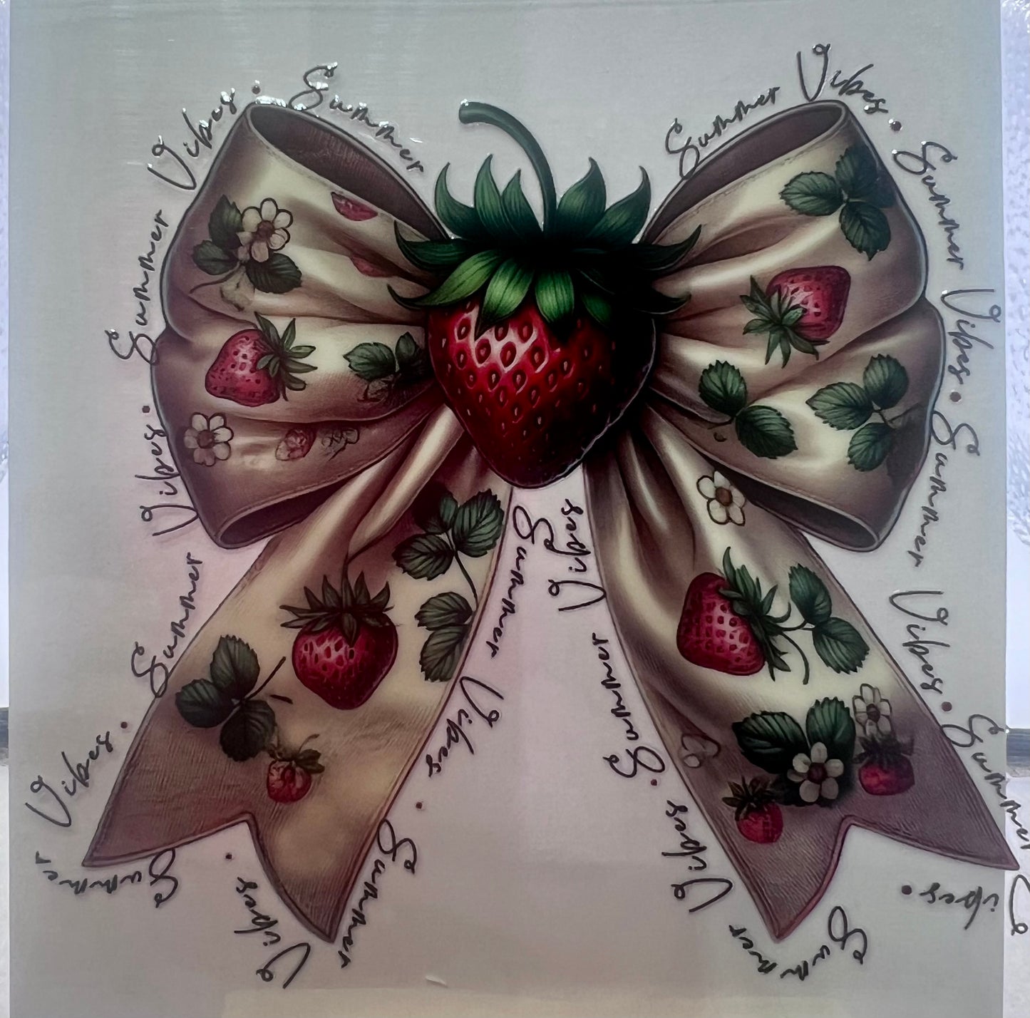 Strawberry Bows Summer Vibes