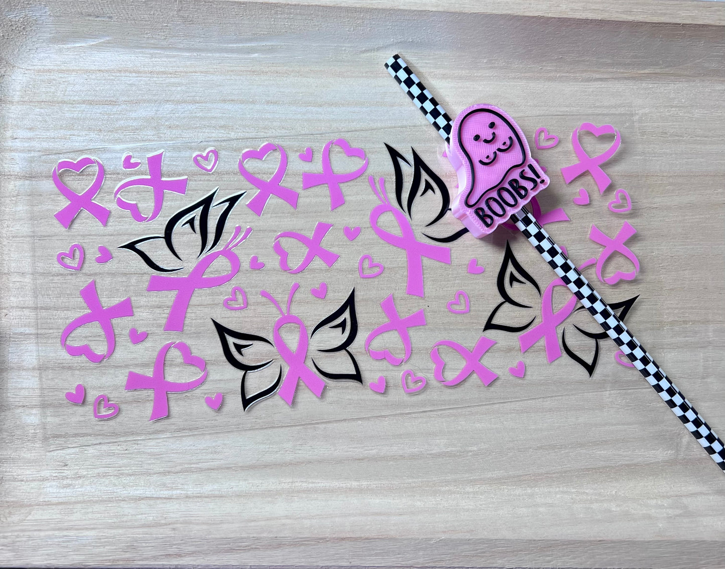 Breast Cancer Awareness Topper (wrap not included in this listing)