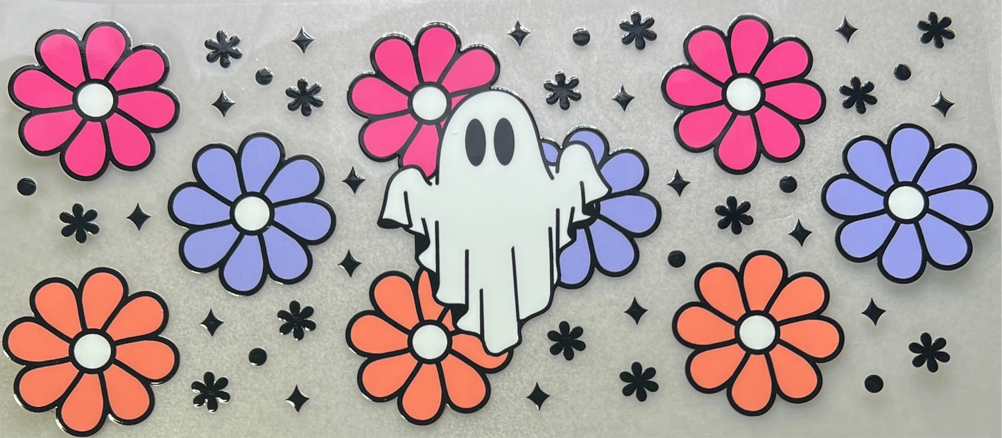 Ghost with bright floral