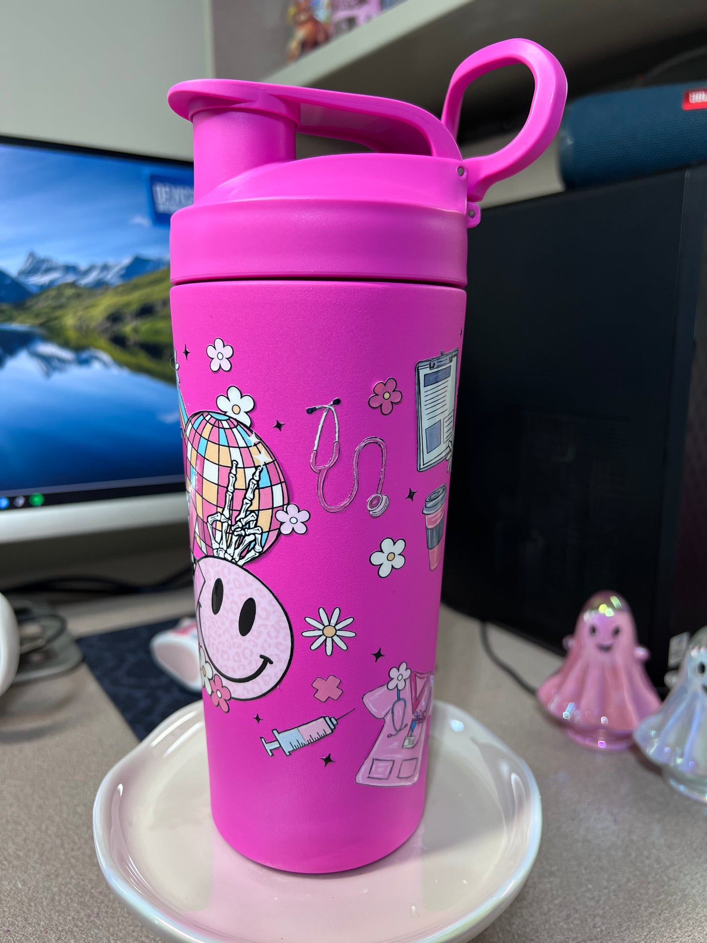 30 oz HydraPeak Water Bottle (Nurse/CNA themed)