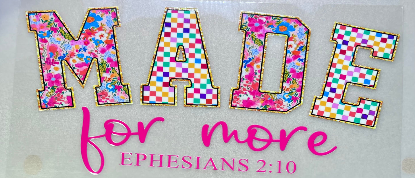 MADE FOR MORE - Eph 2:10✔️