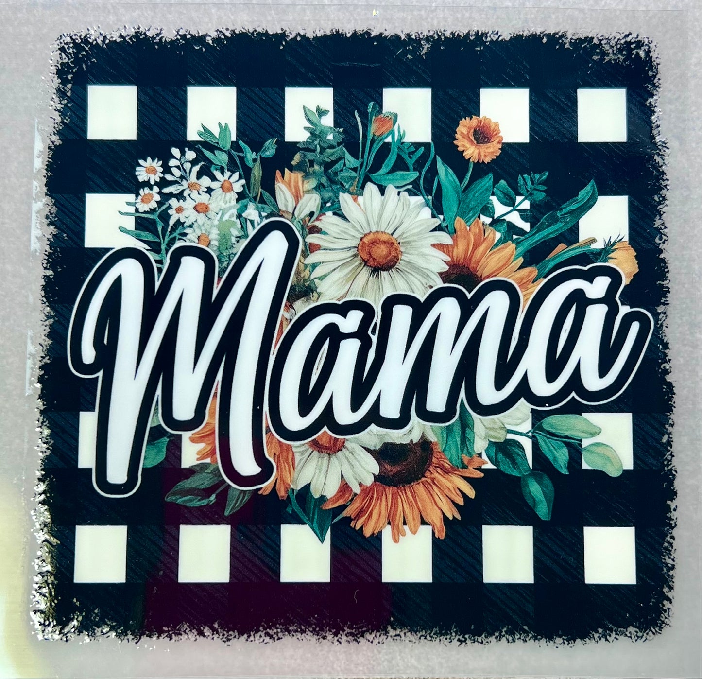 MAMA - Black check background