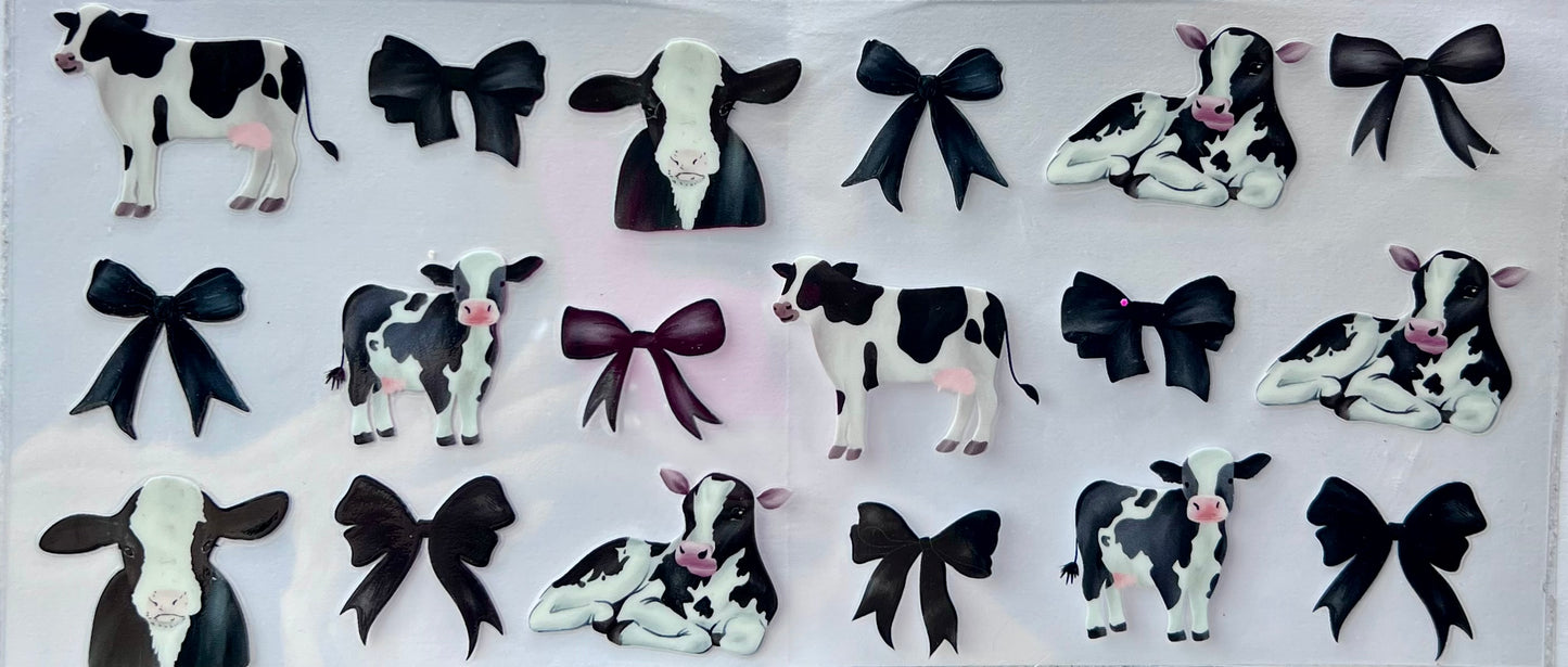 Cows & black bows