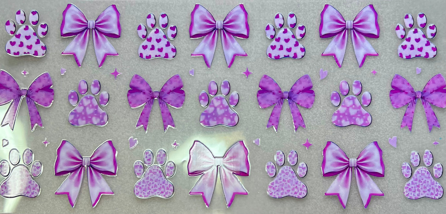 Purple Paws & Bows✔️