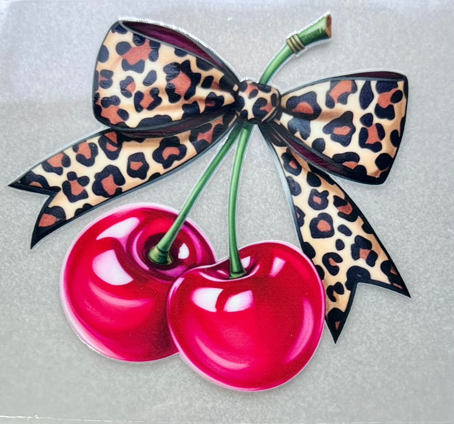 Cherries - Leopard Bow✔️