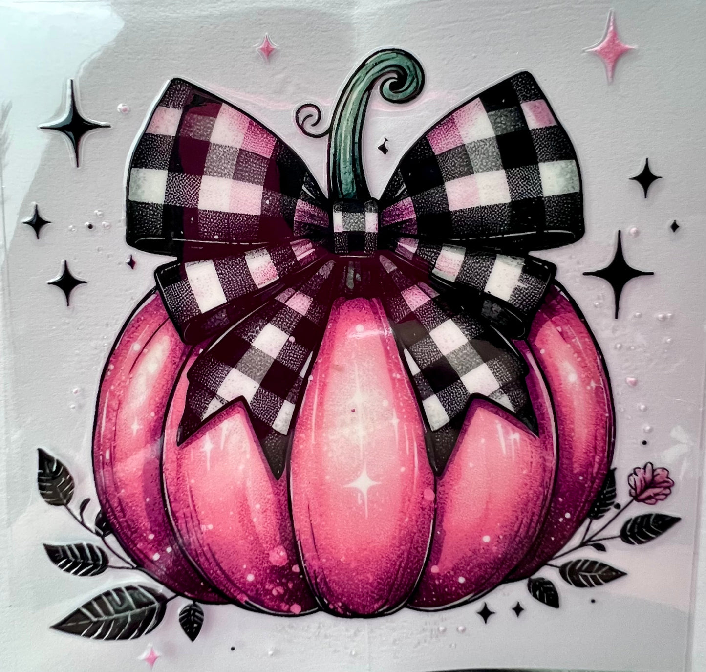 Pumpkin w/checker bow