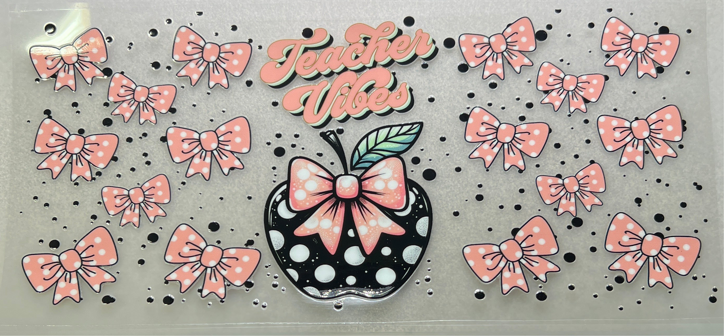 TEACHER VIBES W/ bows✔️