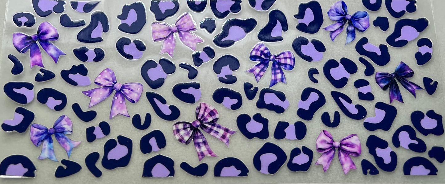 Purple Leopard & Bows✔️