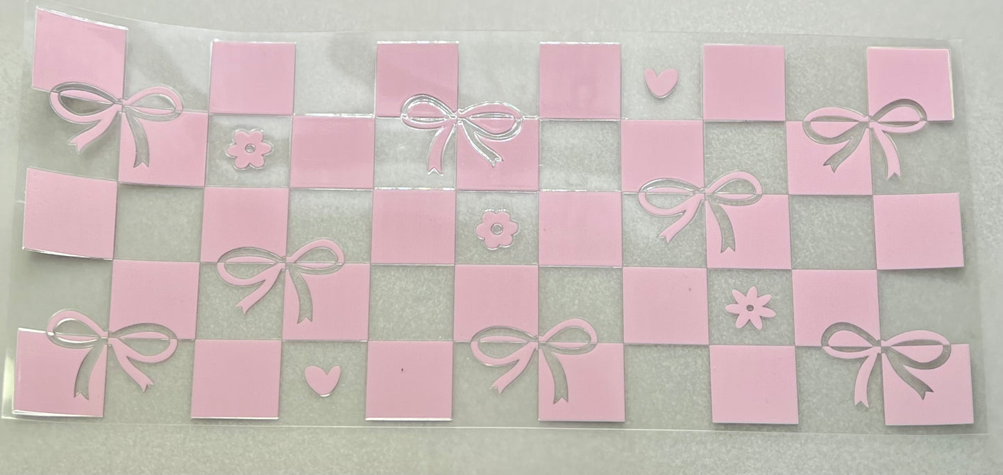 Pink Grid & Bows