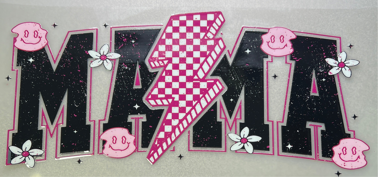 Mama pink check bolt✔️