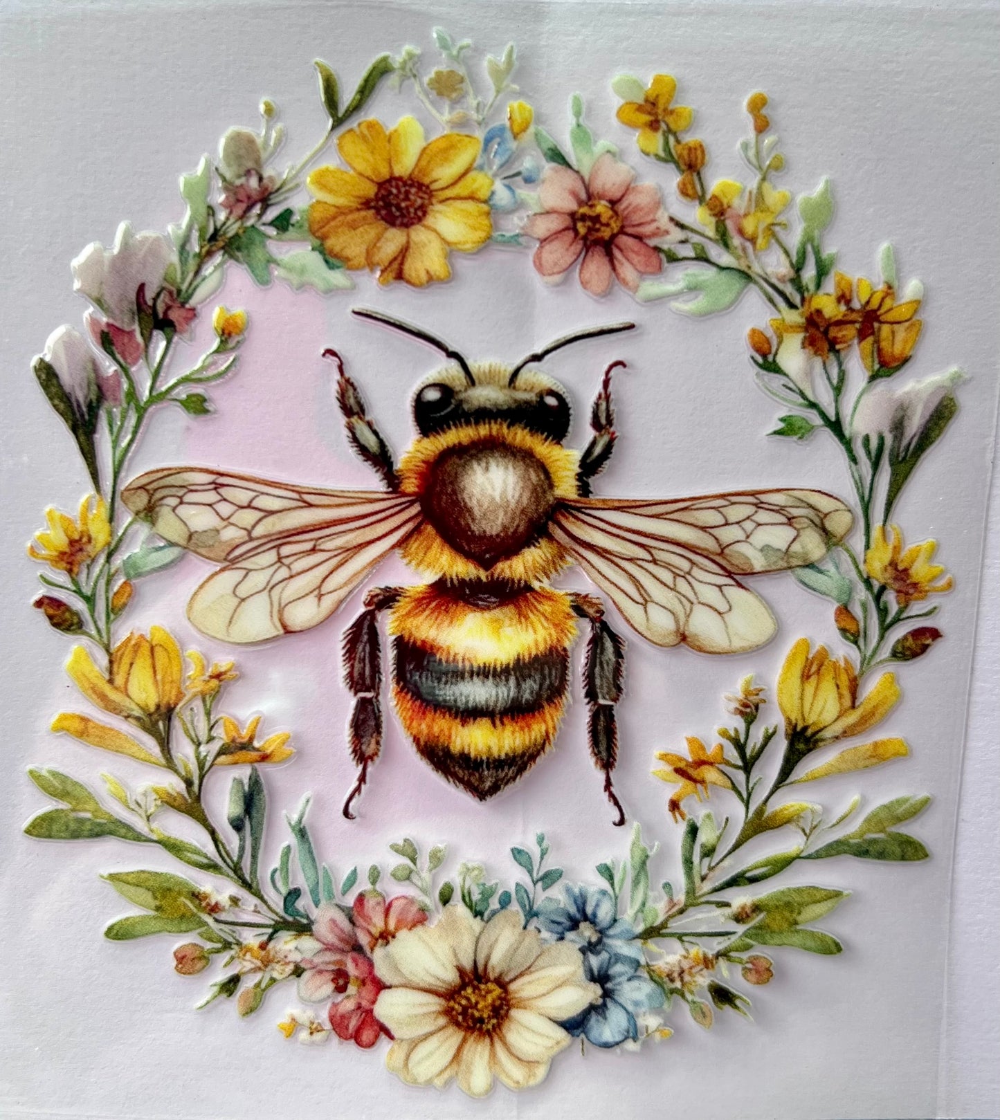 Bee floral Wreath