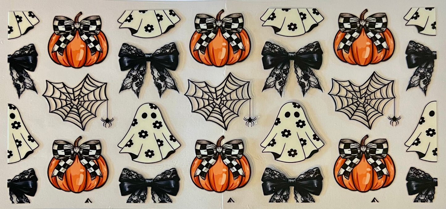 Black floral ghosties