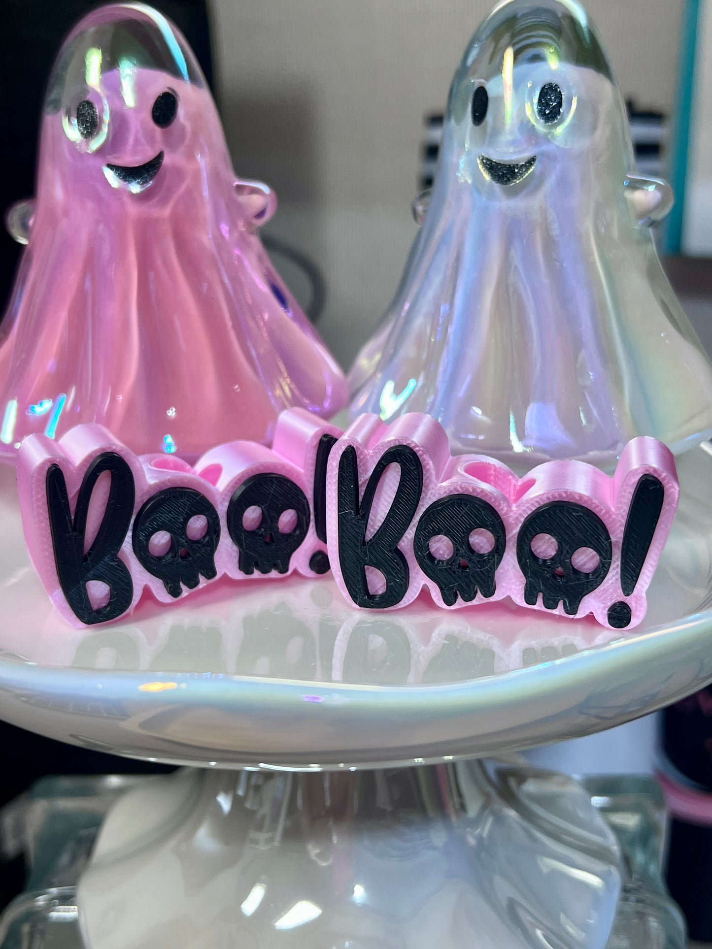 BOO straw topper