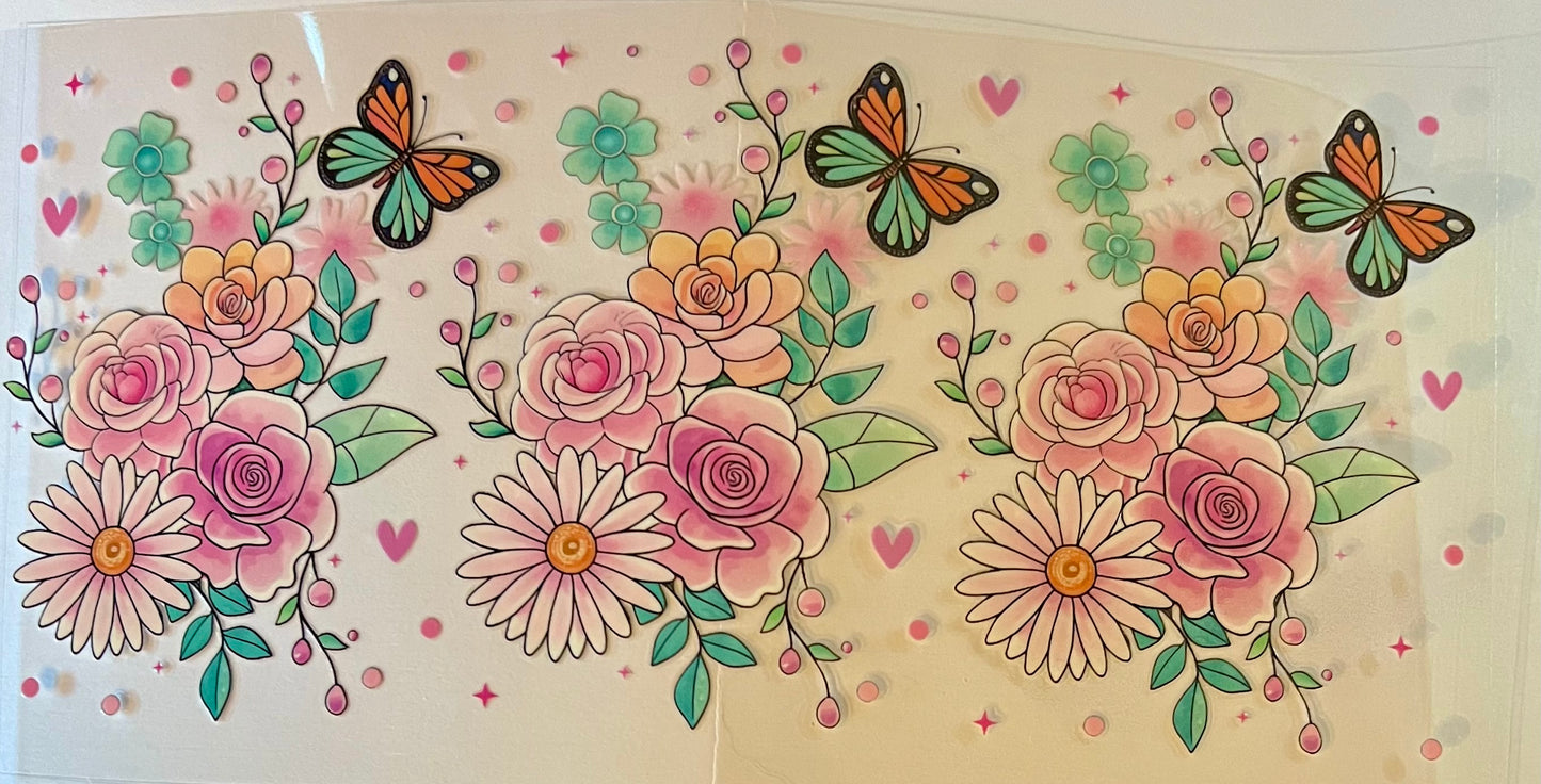 Butterfly & Florals