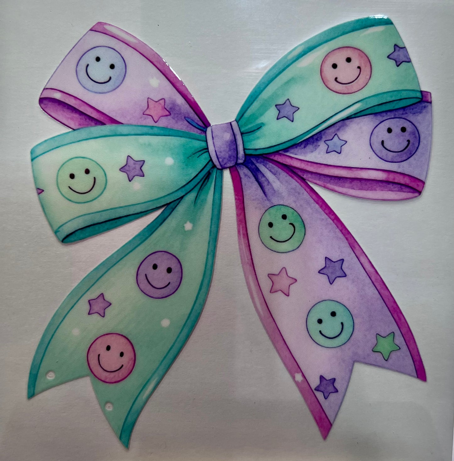 Pastels Smiley Bow