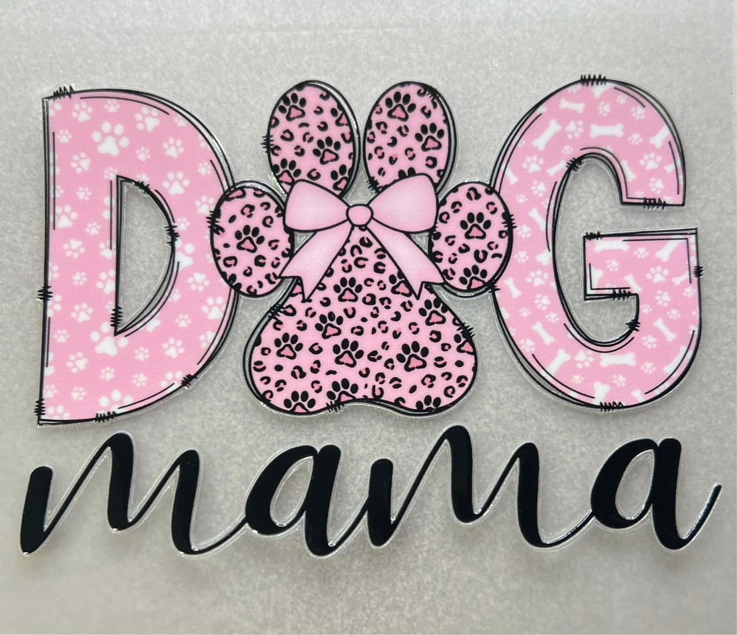 Dog Mama paw with bow✔️