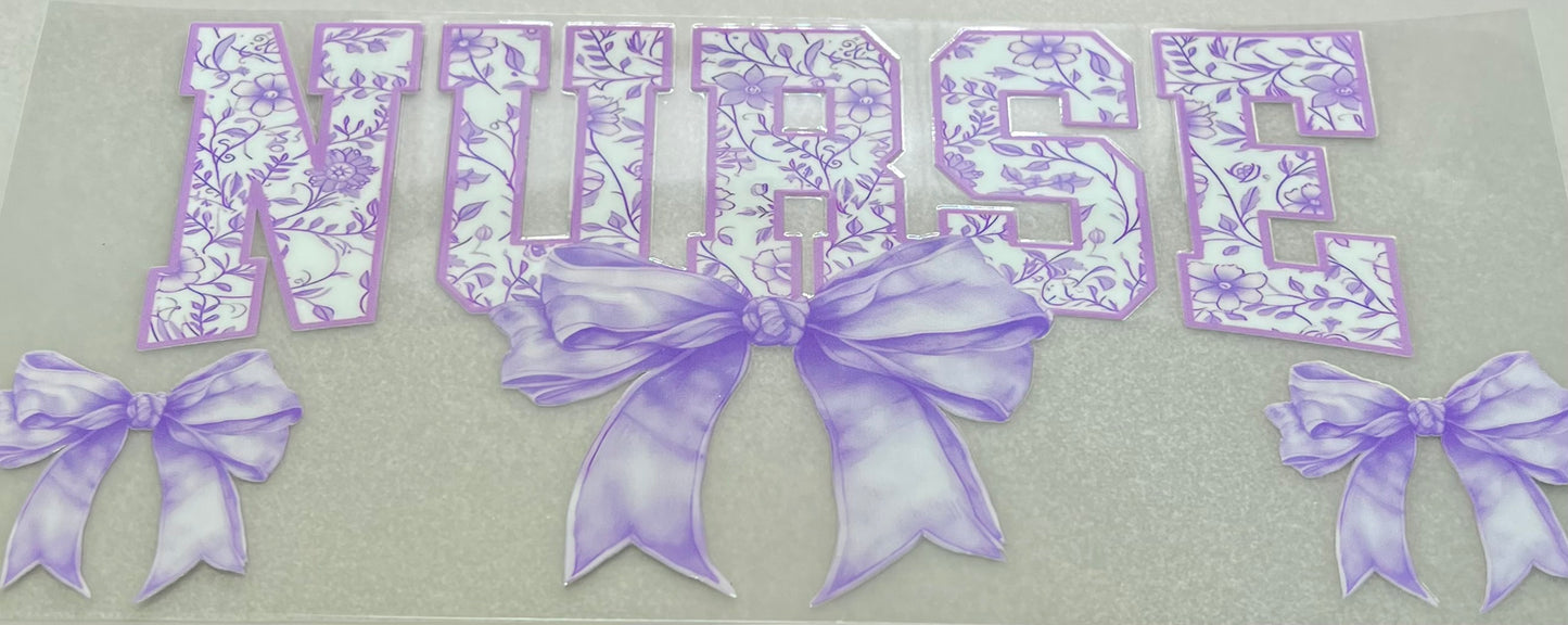 Lilac Nurse Bow