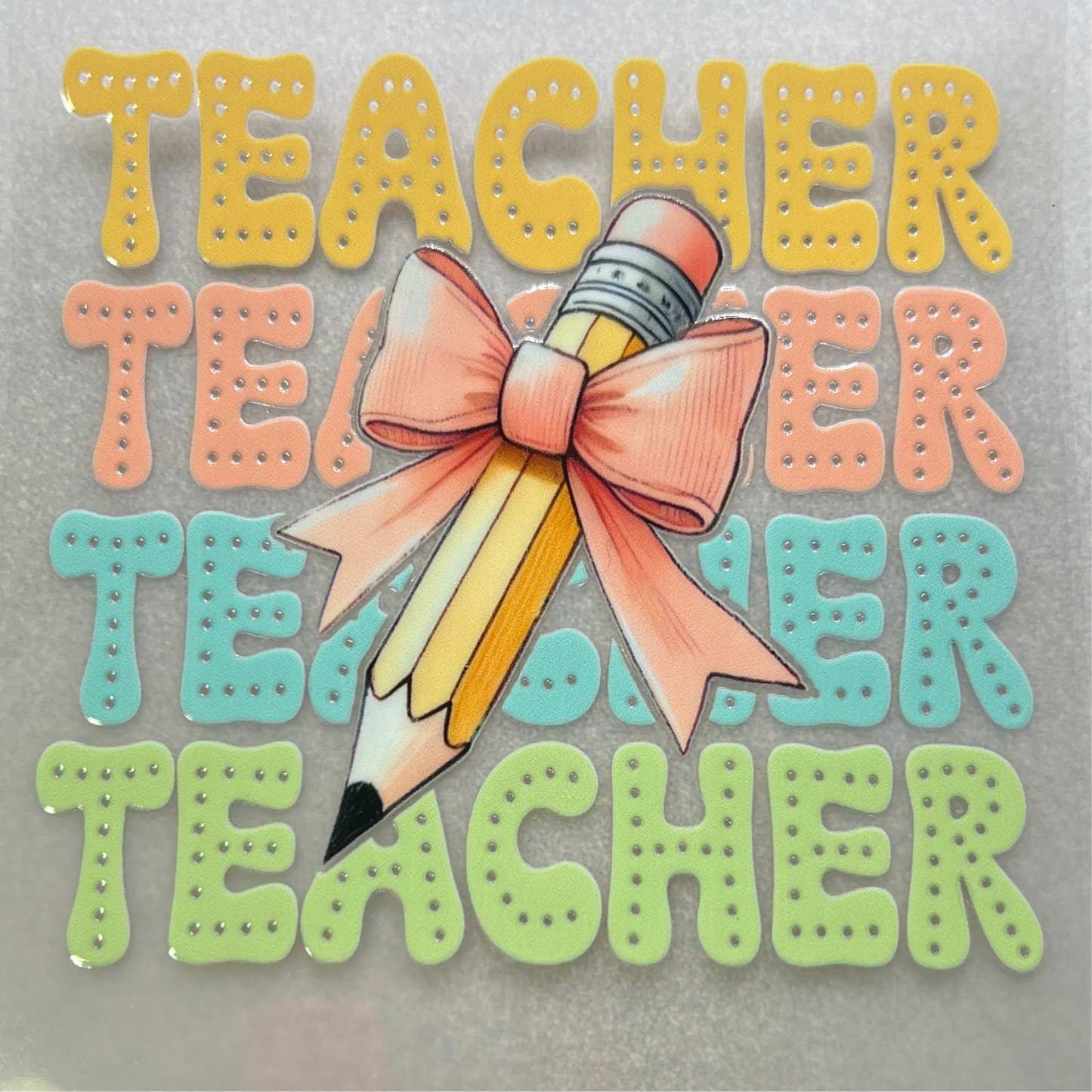 TEACHER - x4 w-pencil & bow✔️