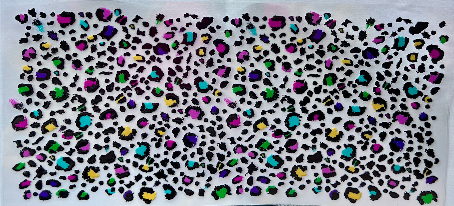 Multi-color leopard wrap