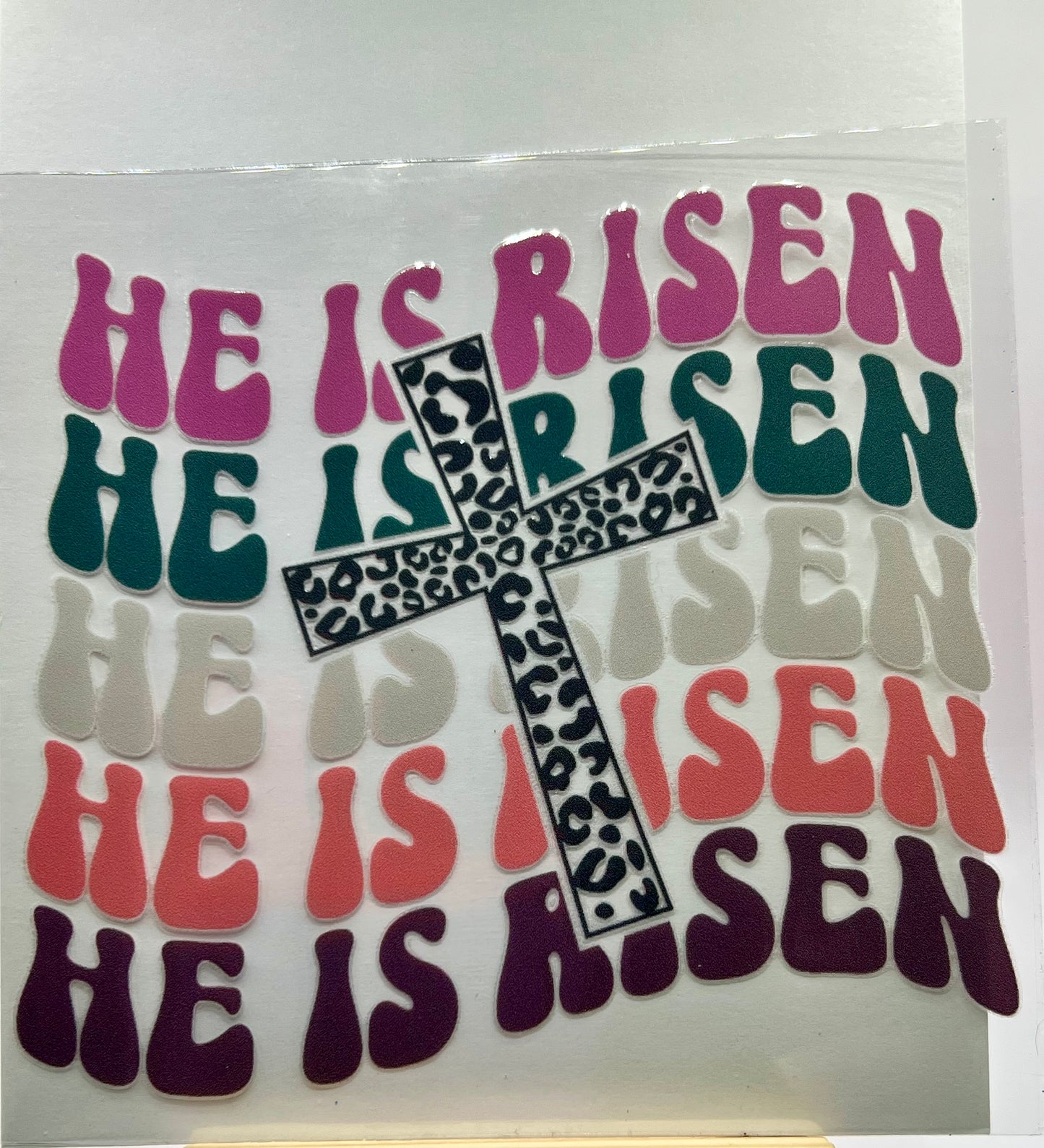 He is Risen - leopard cross