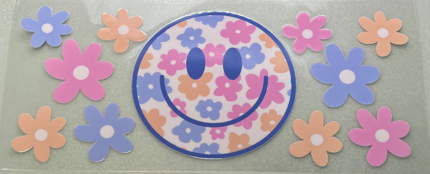 Pastel Flowers Smiley Wrap
