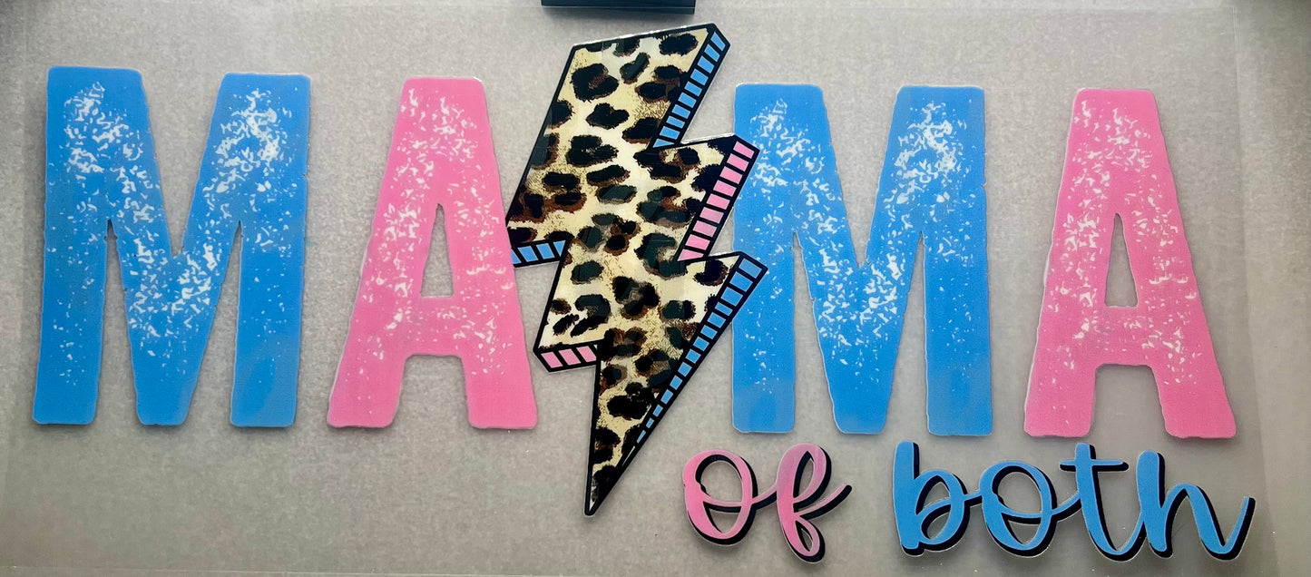 MAMA of both - pink/blue/leopard