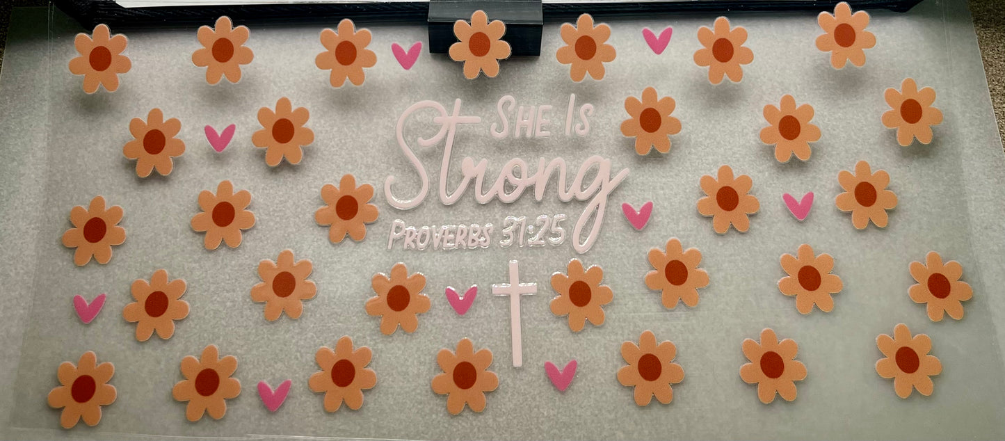 She is strong…florals