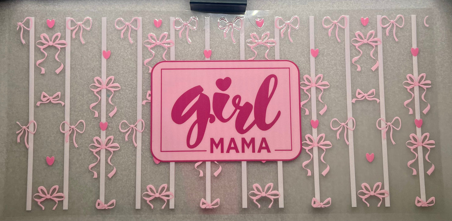 Girl MAMA stripes/bows wrap