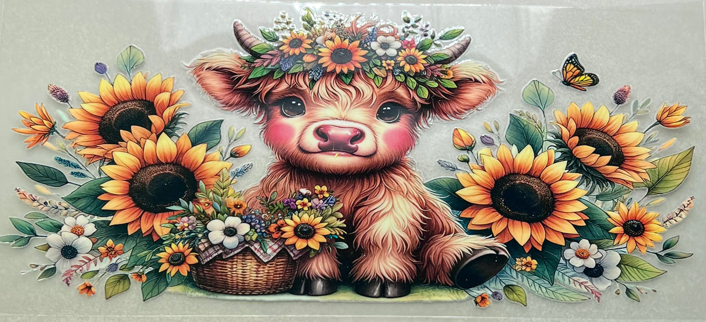 Sunflower Cow Wrap✔️
