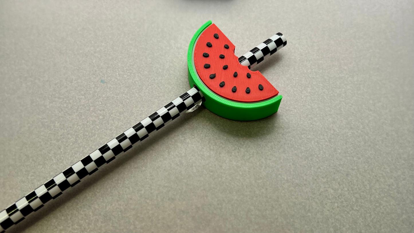 Watermelon Straw Topper (straw not included)