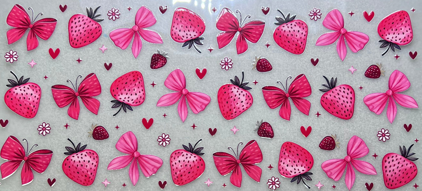 Strawberries & Bows Wrap✔️