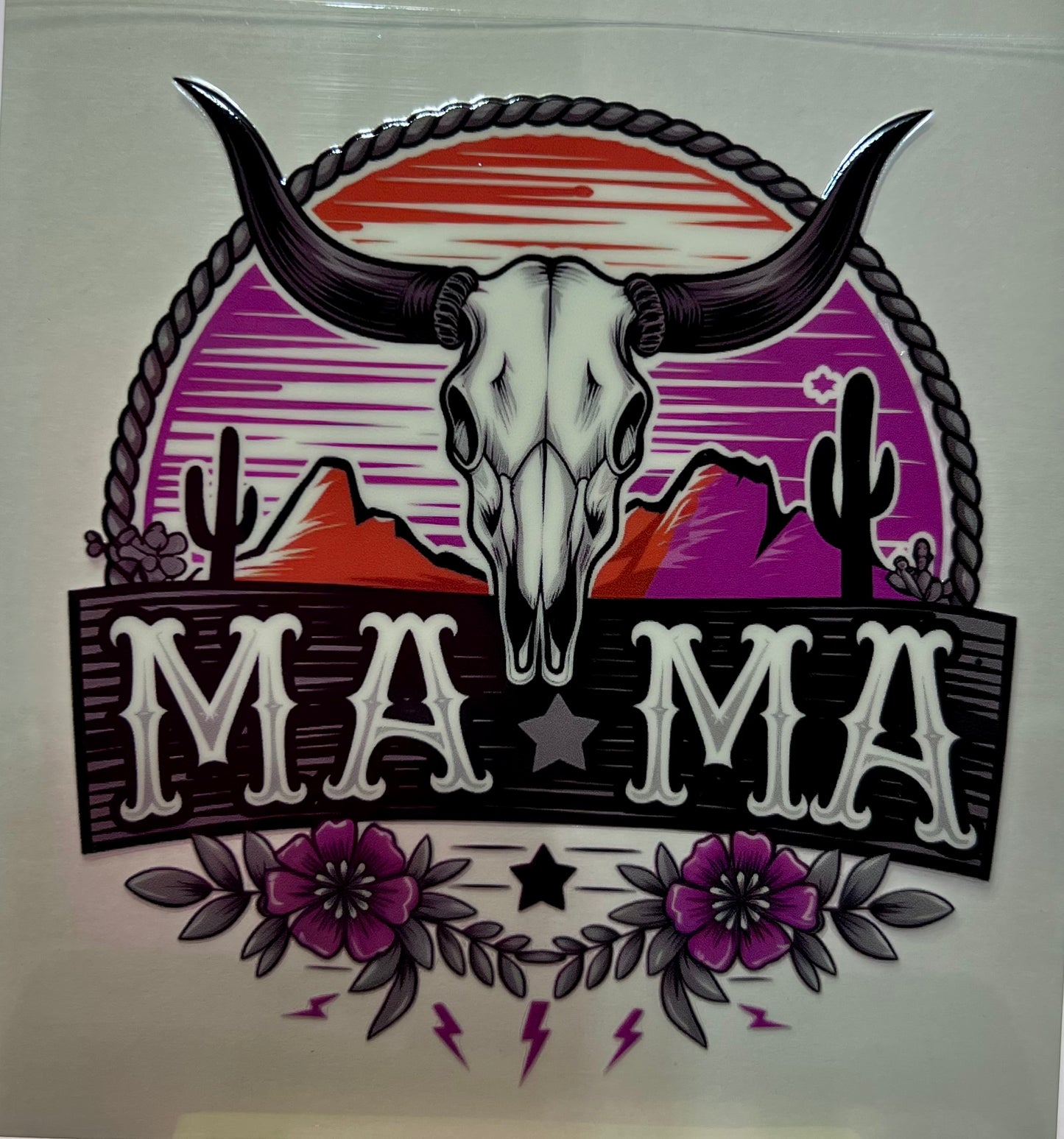 Mama Western Decal