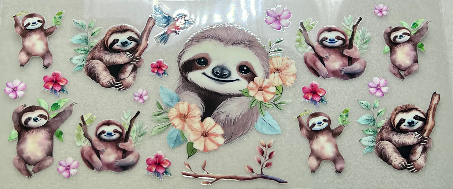 Flowered Sloth Wrap✔️