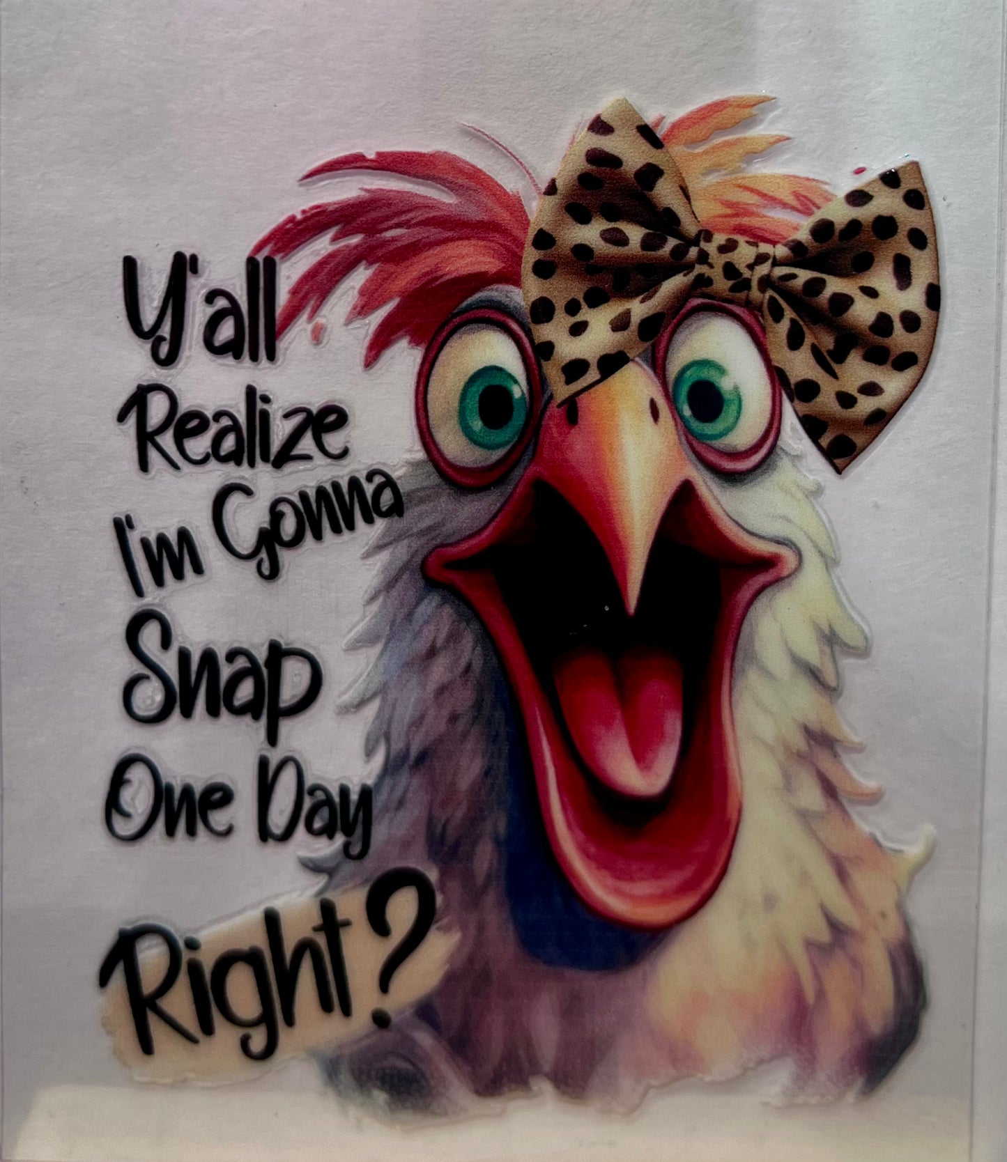 Snapping Chicken Decal