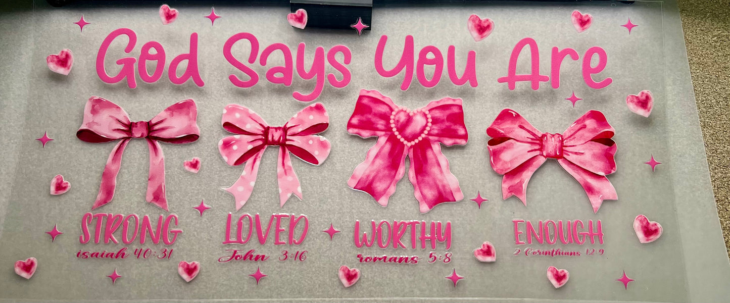 GOD SAYS YOU ARE…✔️