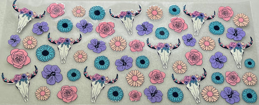 Steer & Flowers