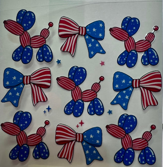 RWB balloons dogs