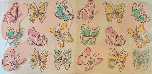 Pastel Butterflies