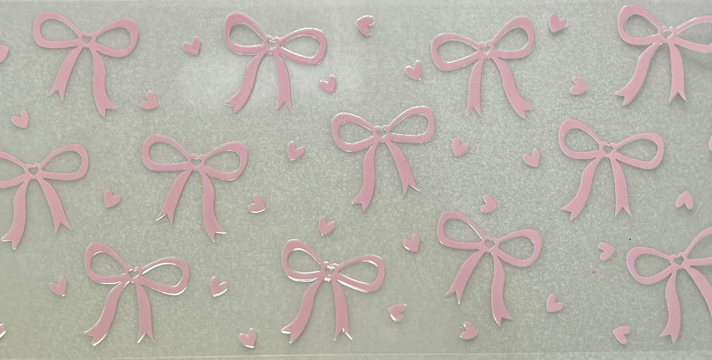 Pink Bows Tiny Hearts