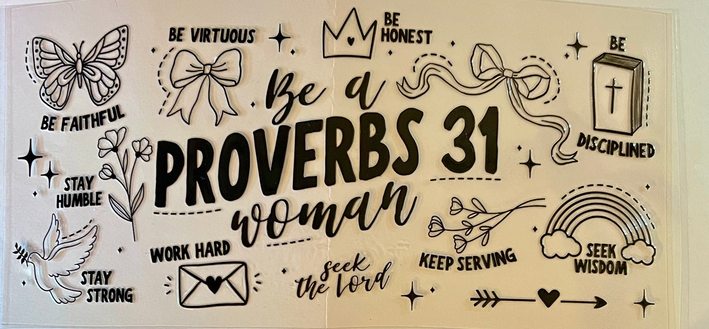 Proverbs 31 Woman (gray scale)