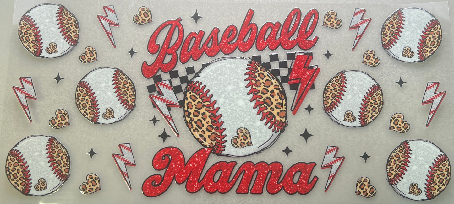Baseball Mama - Blk checks & leopard✔️