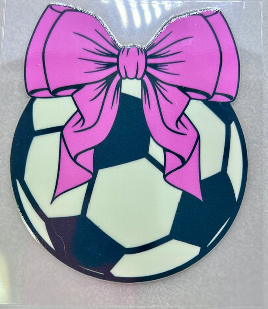 SOCCER BALL - Pink Bow✔️