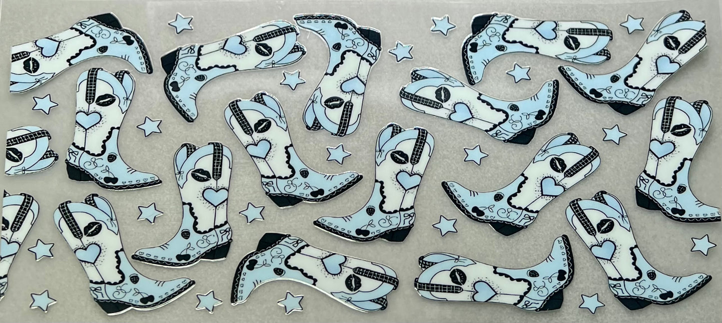 Light Blue Boots Wrap
