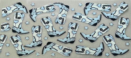 Light Blue Boots Wrap