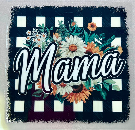 MAMA - Black check background