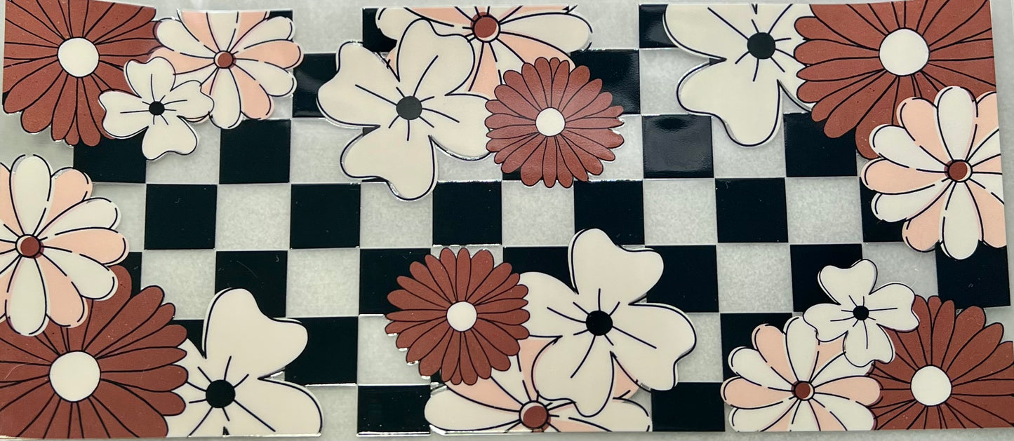 Boho Florals Check Background