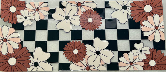 Boho Florals Check Background