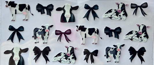 Cows & black bows