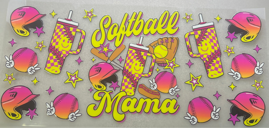 Softball Mama neon colors✔️