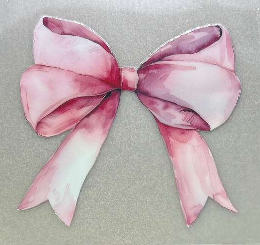 Pink realistic bow